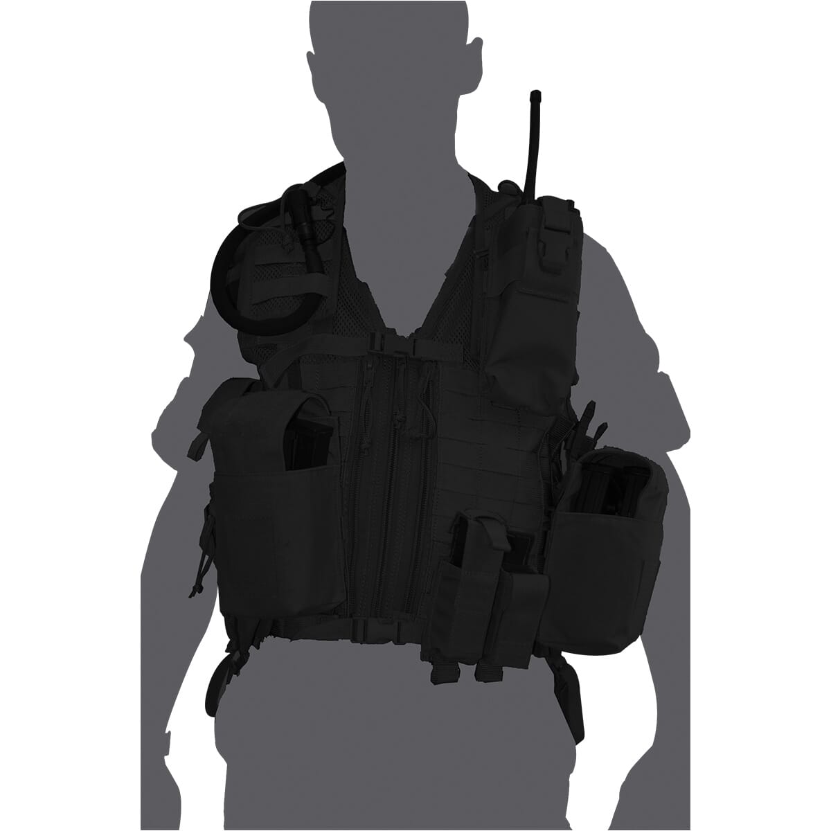 CHALECO DE COMBATE OPERACIONES ESPECIALES, NEGRO — MB10.016