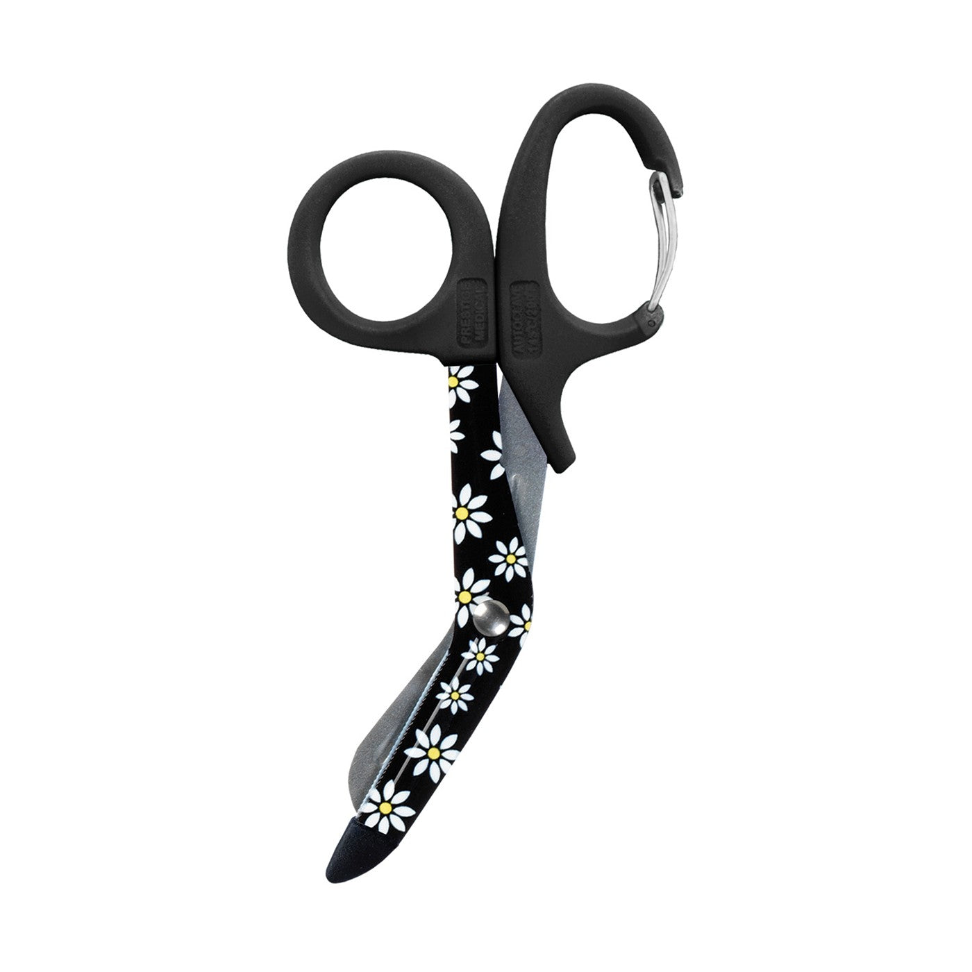 Tijera corta ropa / vendaje con clip - Margaritas