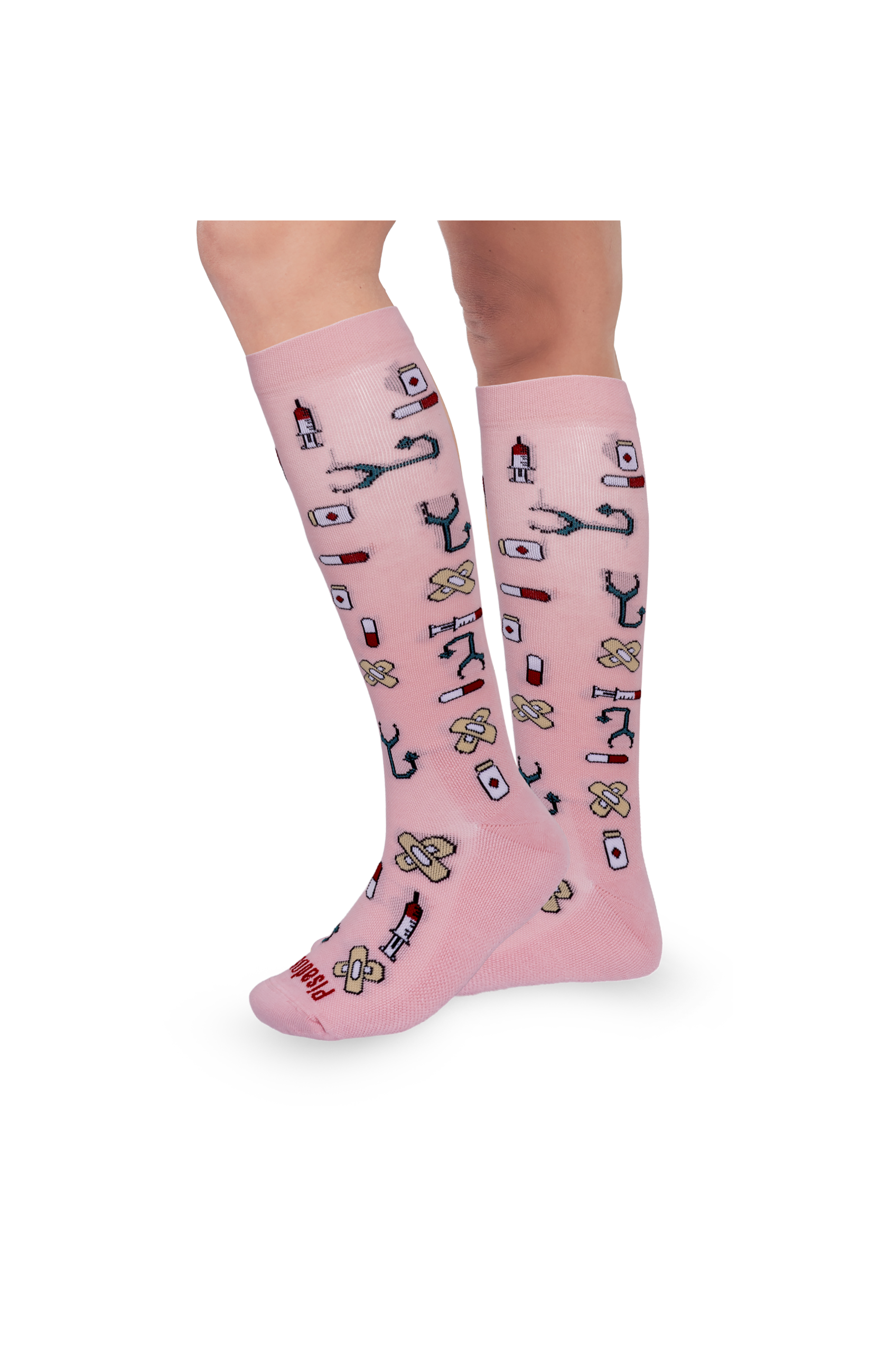 Calcetines compresivos estampados - Pink Healthy Tools