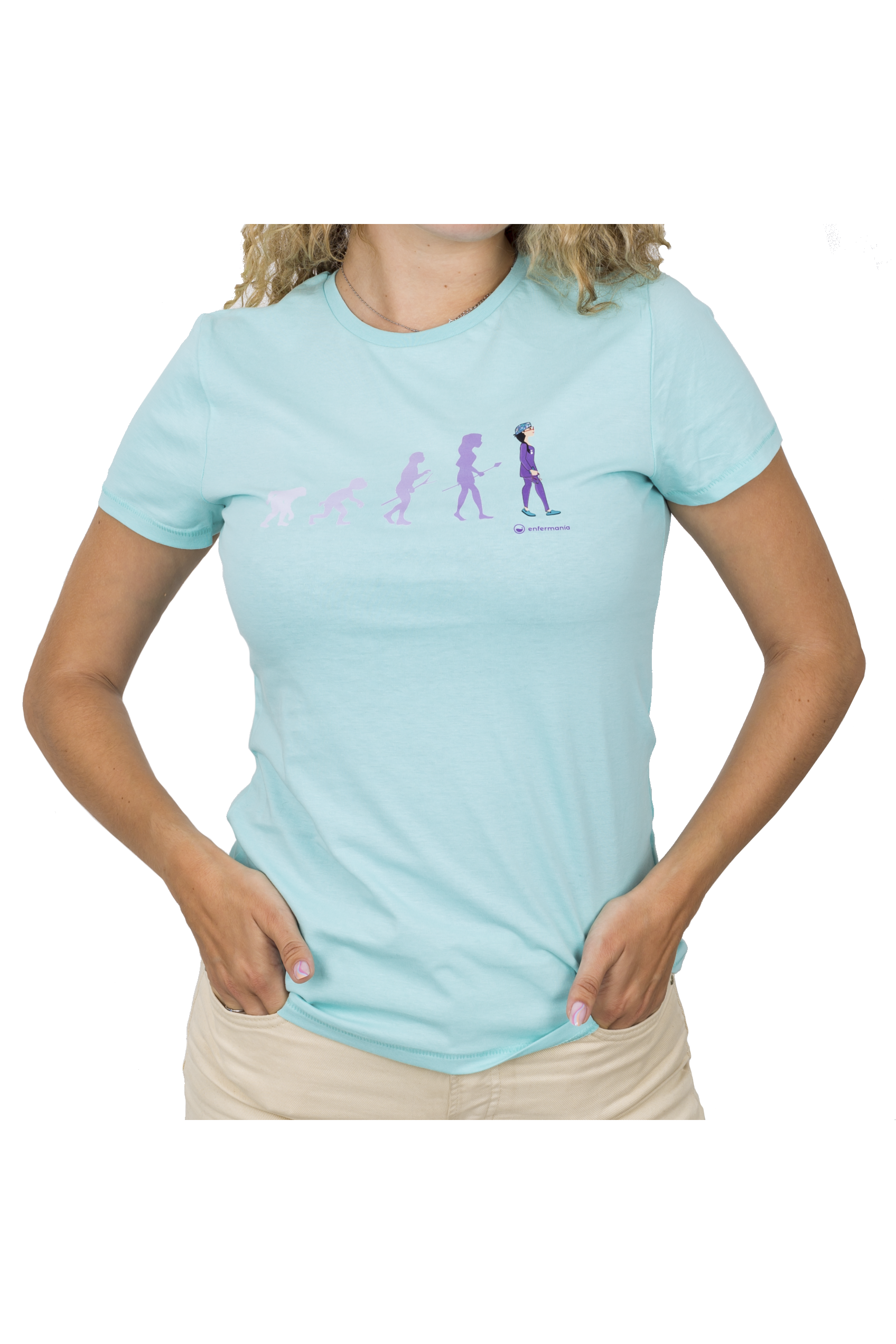 Camiseta Eco mujer Aqua - estampada