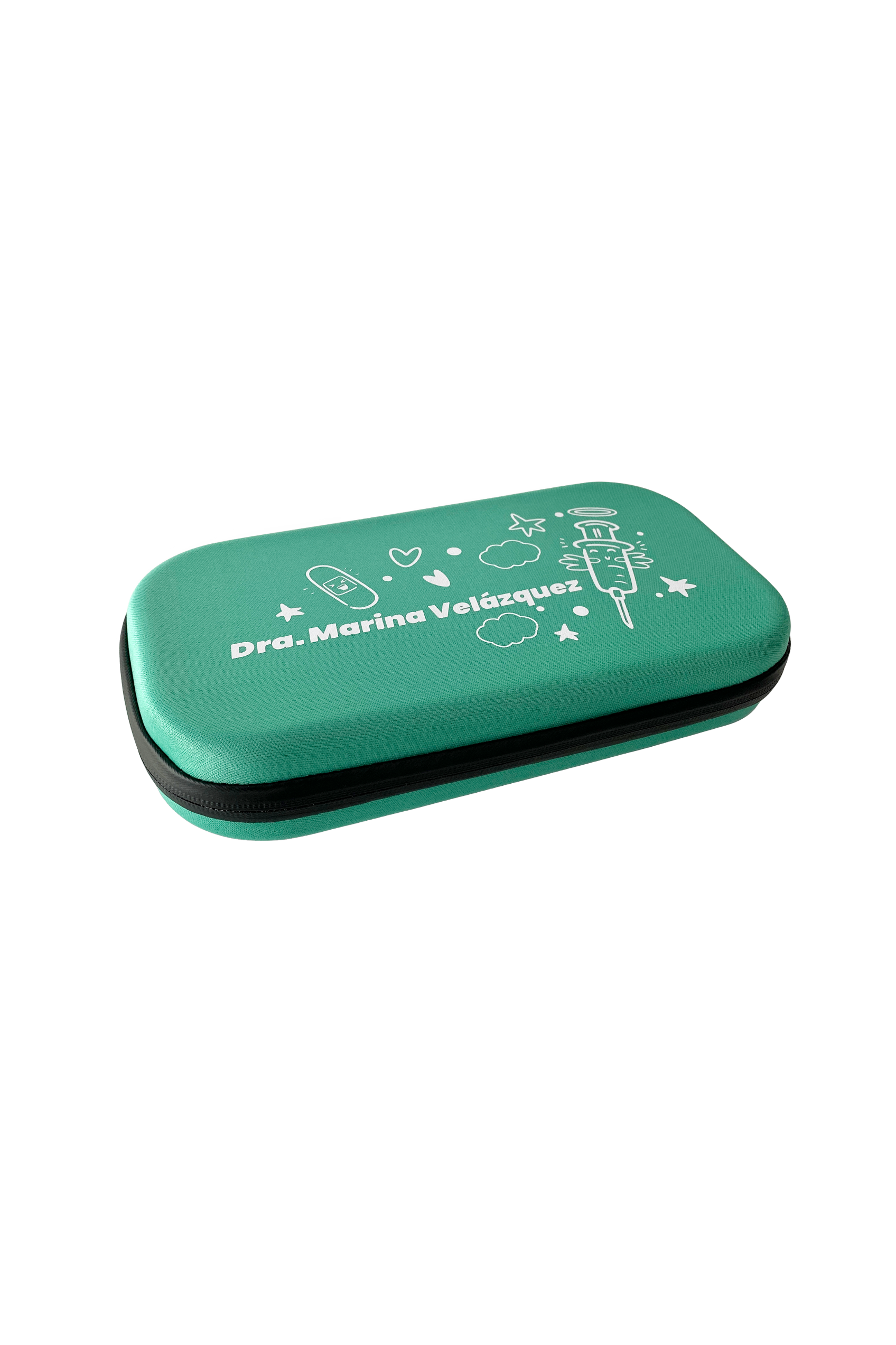 Estuche fonendoscopio, liso o personalizado - Verde caribe