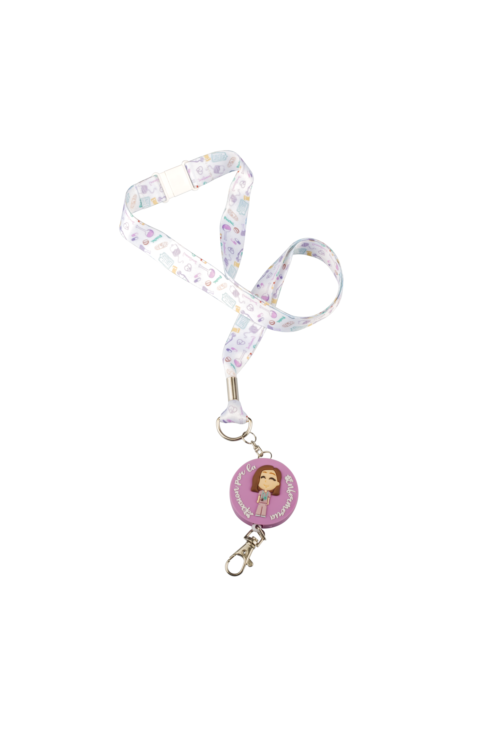 Lanyard multifunción + retráctil - Care Collection
