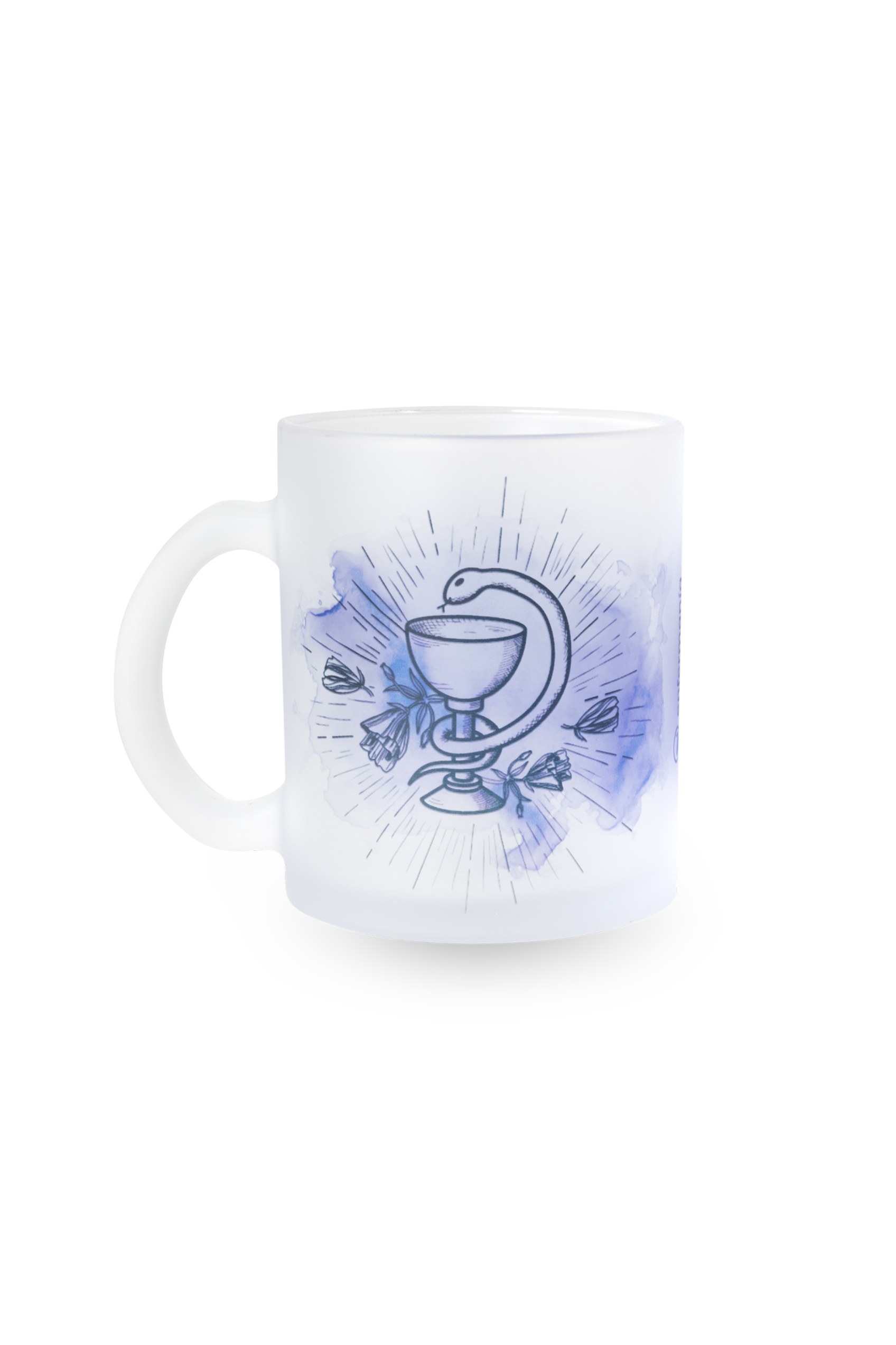 Taza cristal translúcida - Caduceo Farmacia