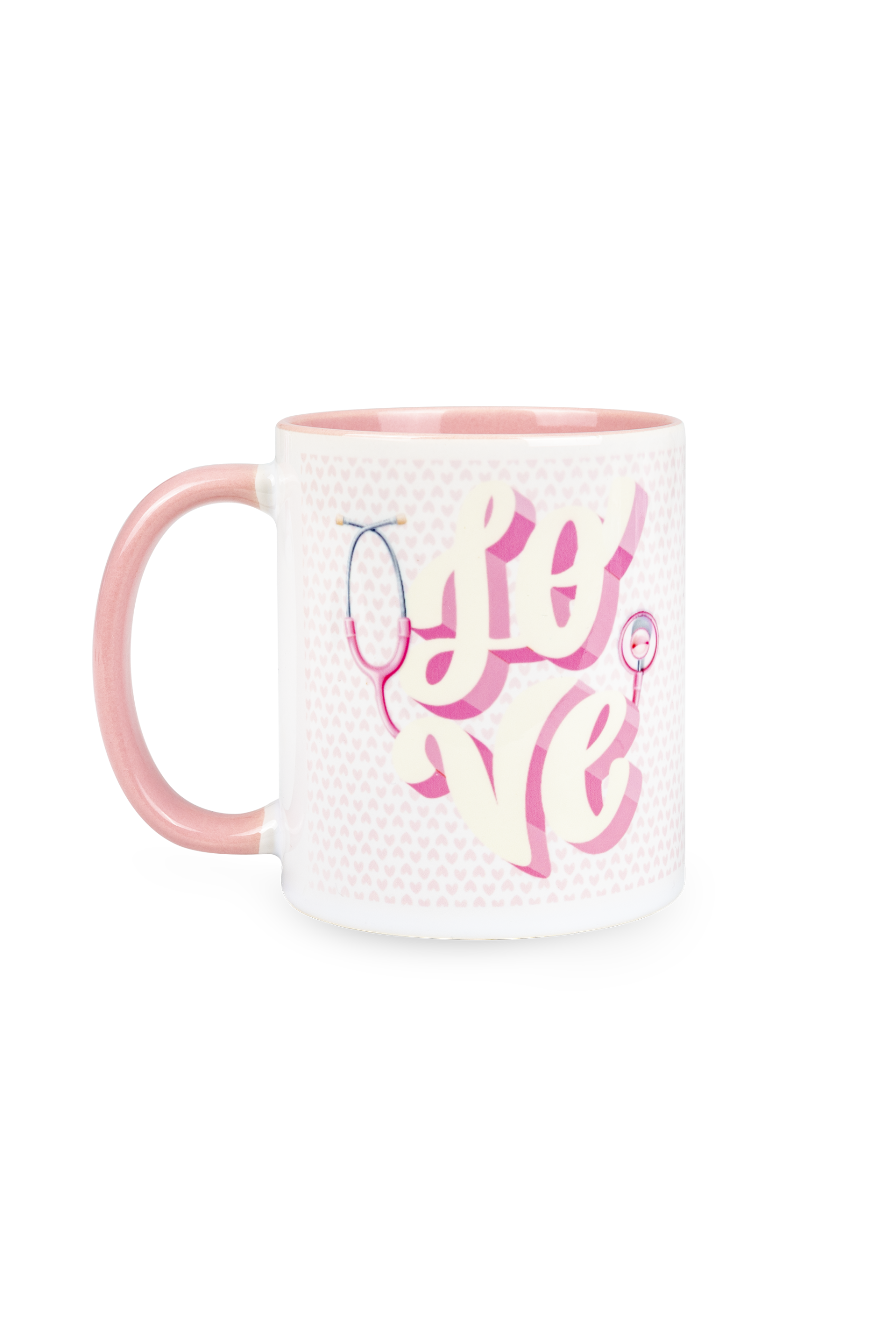 Taza cerámica rosa - Love