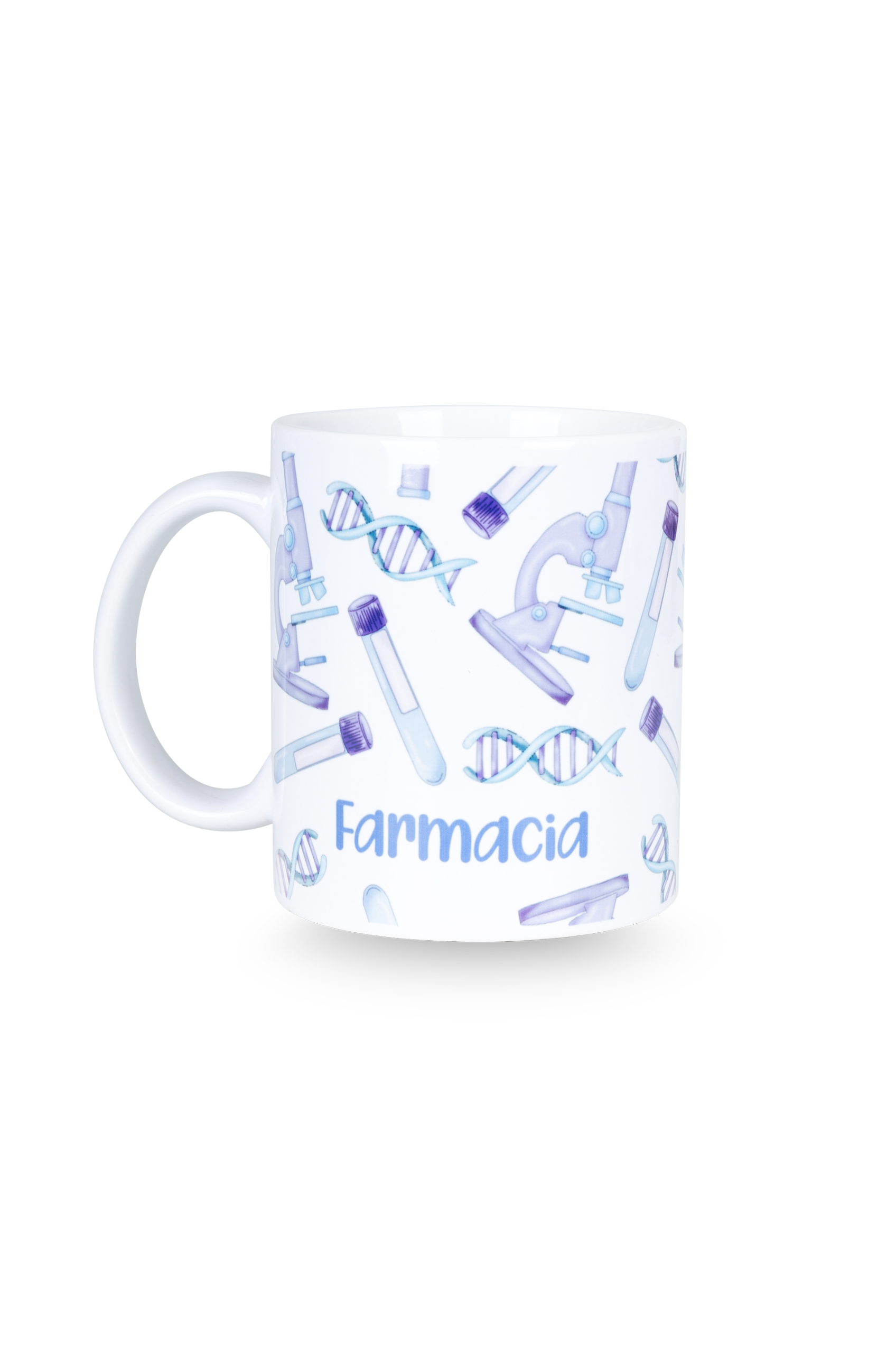 Taza cerámica blanca - Laboratorio Farmacia