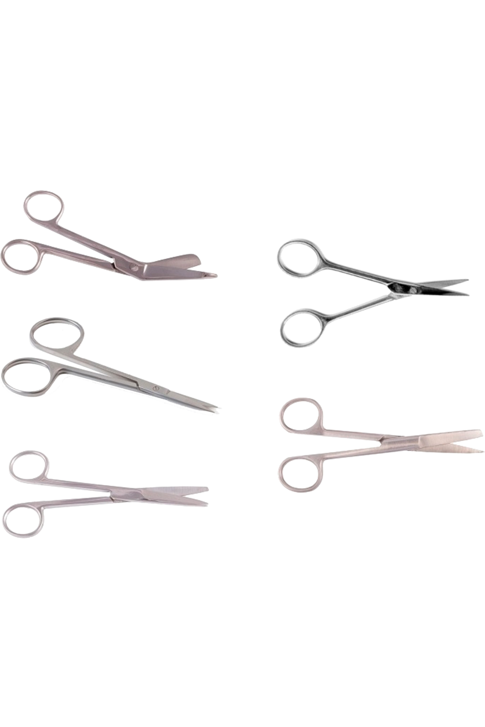 Set de 5 tijeras para Zurdos